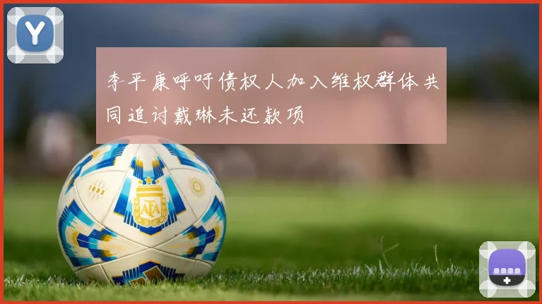 李平康呼吁债权人加入维权群体共同追讨戴琳未还款项