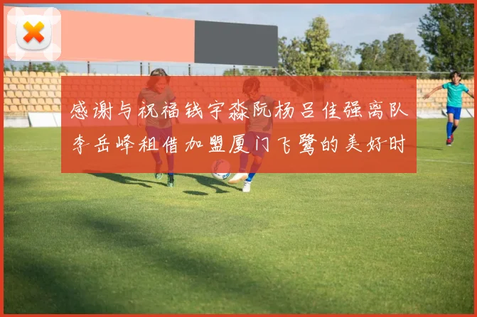 感谢与祝福钱宇淼阮杨吕佳强离队李岳峰租借加盟厦门飞鹭的美好时刻